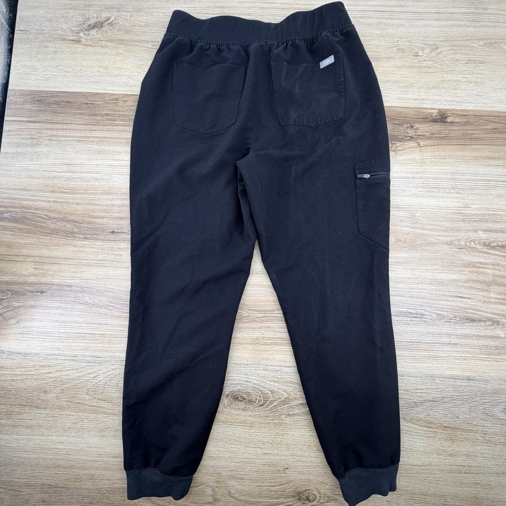 FIGS Women Zamora Jogger Size Large Scrub Pants Black Medical Service Nurse - Picture 4 of 7